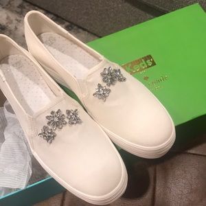 BRAND NEW Keds x Kate Spade Triple Decker Platform Wedding Sneakers